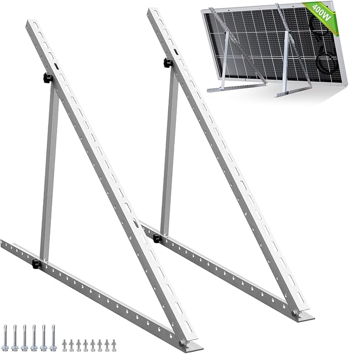 Adjustable Solar Panel Tilt Mount with Foldable Legs