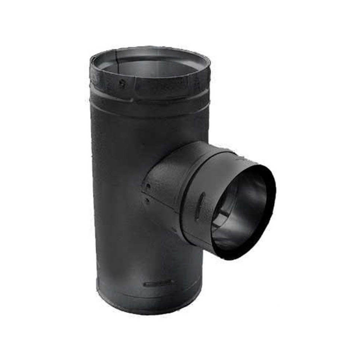 Duravent PelletVent Stove Pipe Tee w/Clean-Out Tee Cap 3"