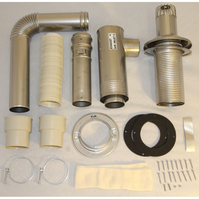 DV Flue Pipe Installation Kit (BS-36UFF, OM-148, OM-180, OM-122DW, OM-128HH)
