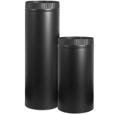 Duravent Stove Pipe DuraBlack Single Wall Pipe Black – 6"x48"